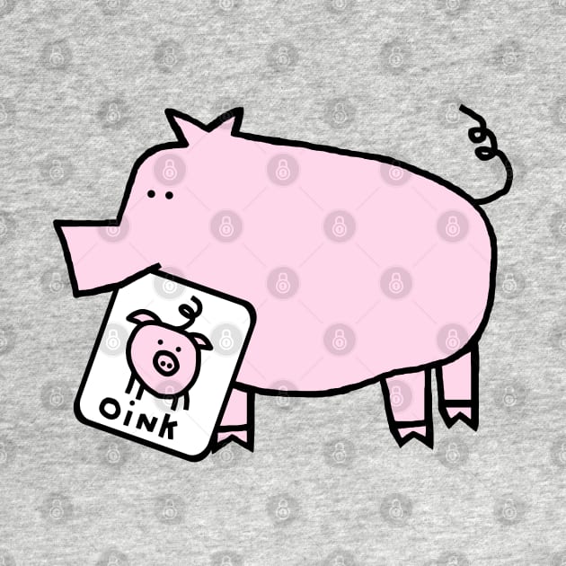 Cute Pig Self Portrait by ellenhenryart